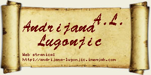 Andrijana Lugonjić vizit kartica